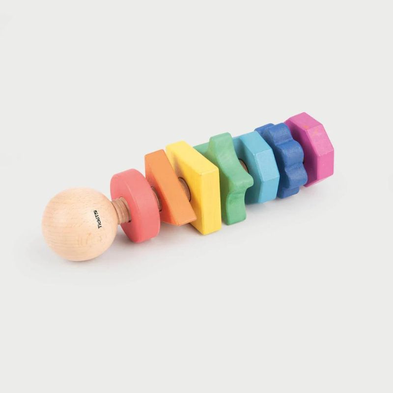 TickiT Rainbow Wooden Shape Twister